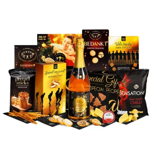 Kerstpakket Genieten Zwart Goud