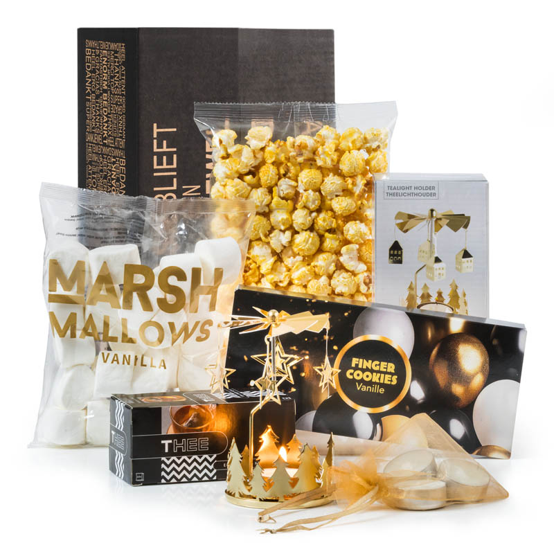 Kerstpakket Goud licht